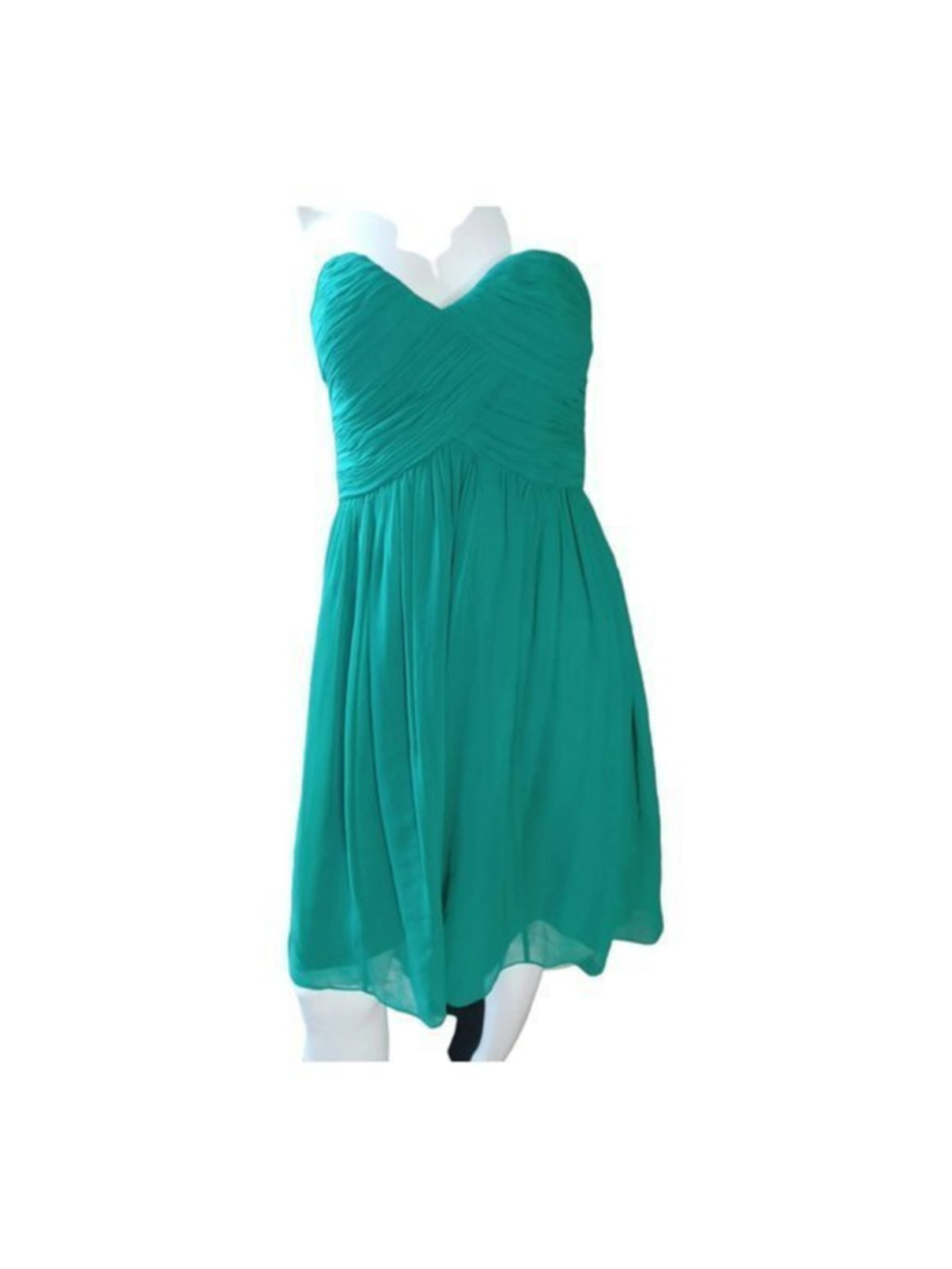 Vintage Donna Morgan silk strapless dress 8